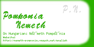 pomponia nemeth business card